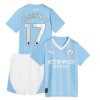 Original Trikotsatz Manchester City 2023-24 De Bruyne 17 Heimtrikot Für Kinder